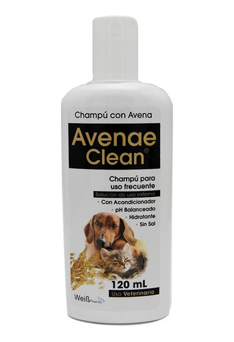 Avenae Clean Shampoo Avena Perros Y Gatos 120ml