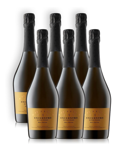 Encuentro Vino Espumante Brut Nature Caja X6u 750ml Mendoza