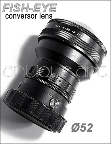 A64 Lente Ojo De Pez Spiratone Ø52mm 55mm Fish Eye Conversor (Usado)