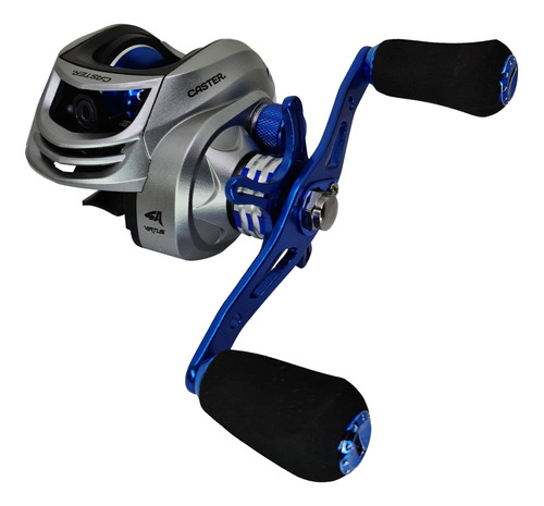 Reel rotativo Caster Virtus 209 izquierdo color gris