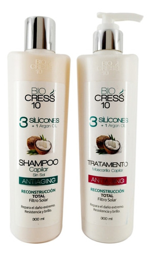 Biocress10 Kit 3 Silicones X 300ml - mL a $419