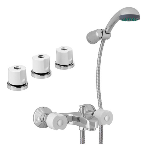 Combo Grifería Peirano Laza Bidet + Ducha Exterior Transfer Ahora 12 Y 18