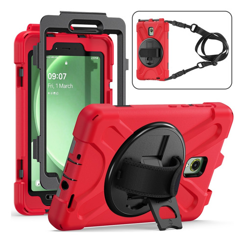 Funda De Silicona Roja Para Samsung Galaxy Tab Active5 X300