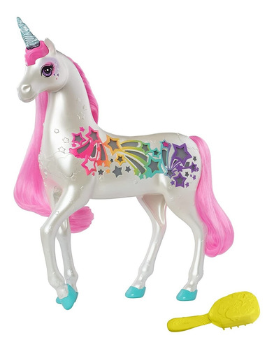 Unicornio Brillante Luces Y Sonidos Fantasia 3 Años Barbie