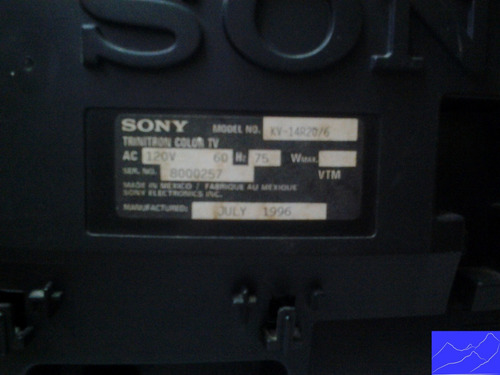 Imagen 5 de 7 de Televisor Sony Crt De 14 Pulgadas Con Control