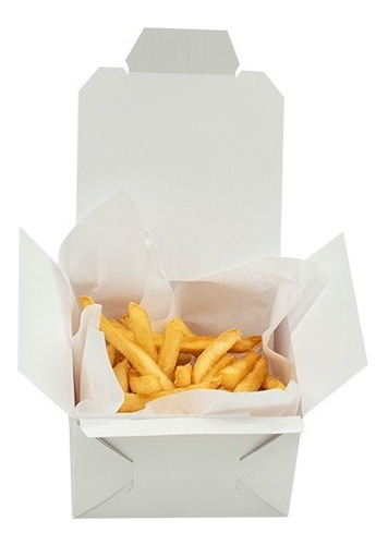 Caja Para Papas, Alitas, Bonless, Hamburguesa 100pz 12x12x8.