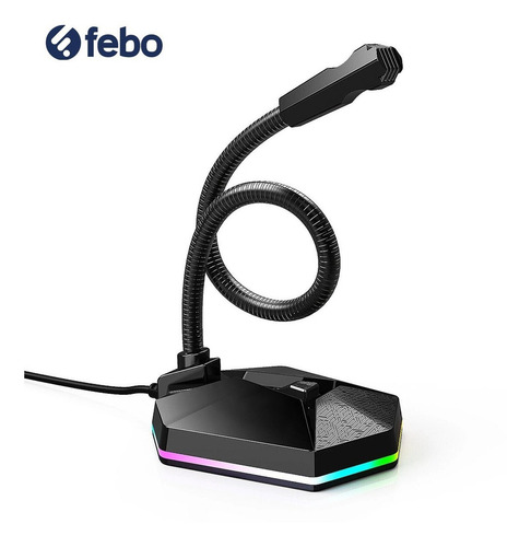 Micrófono Omnidireccional Usb Gaming Meetion Mc13 Con Rgb