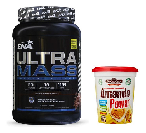 Ena Ultra Mass 1.5kg + Crema De Mani 500g Dacolonia