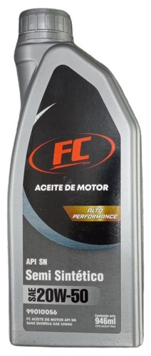 Aceite 20w50 Sintetico Fc Para Lumina