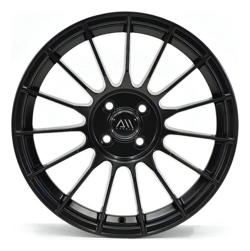 Rines 17 4/100 (4 Rines) Rio Kicks Yaris Civic Mate Spark Color Negro Mate