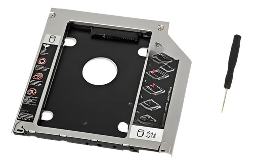 2.5  2 Sata Hdd Ssd Disco Duro Caddy Bahía 9,5 Mm Para Apple