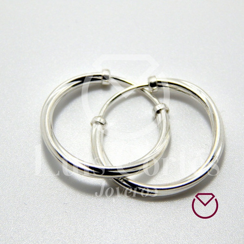 Candongas Pequeñas, Aretes Clásicos En Plata Ley 9.25