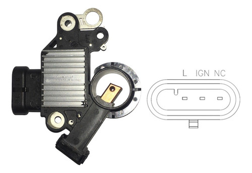 D220005 Regulador Alternador Aveo 3 Pines Derecho