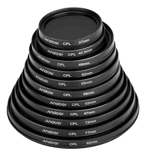 Vidrio Polarizador Circular Digital Slim Cpl De 58 Mm