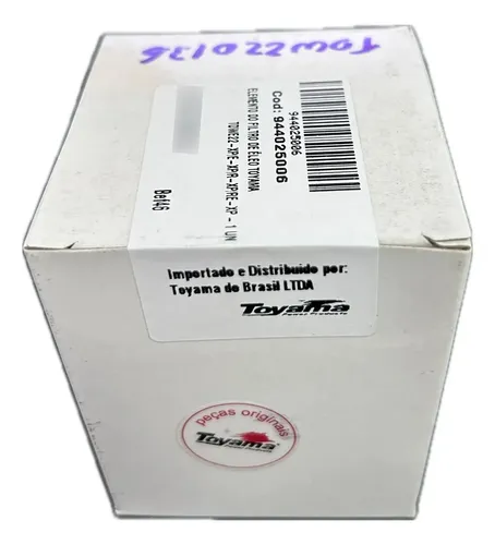 Elemento Filtro Oleo Lubrificante Toyama Tdwe22 - 944025006