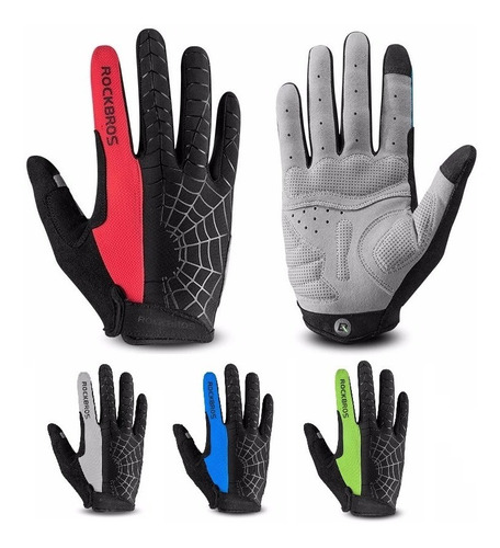 Guantes Rockbros Ciclismo Mtb Ruta Dedo Largo Bicicleta