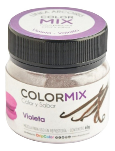 Colorante Comestible En Polvo Arcoiris Violeta Dripcolor