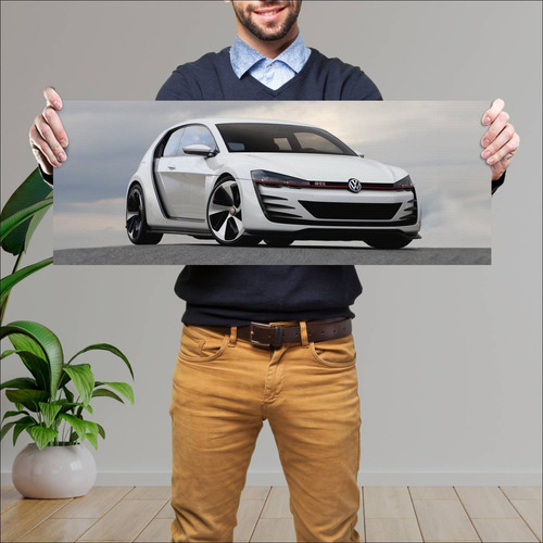 Cuadro 30x80cm Auto 2013 Volkswagen Design Visio 886