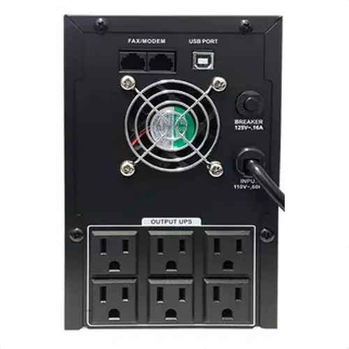 Ups Hikvision Ds-ups2000, 2000va/1200w, 6 Tomas, Display Lcd