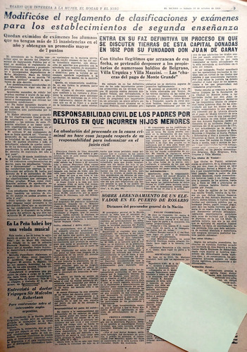 1929 Se Discuten Tierras De La Capital Donadas Por Garay 