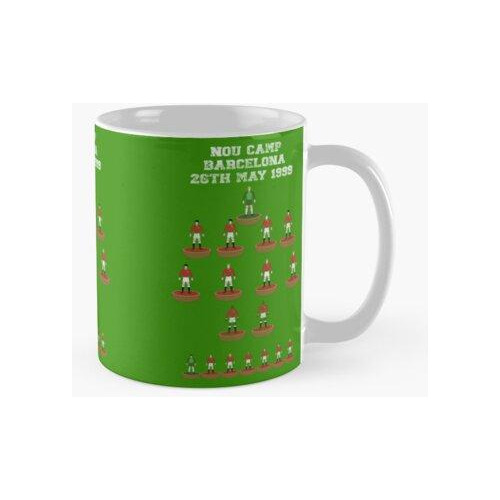 Taza Liga De Campeones Del Manchester United 1999 Calidad Pr