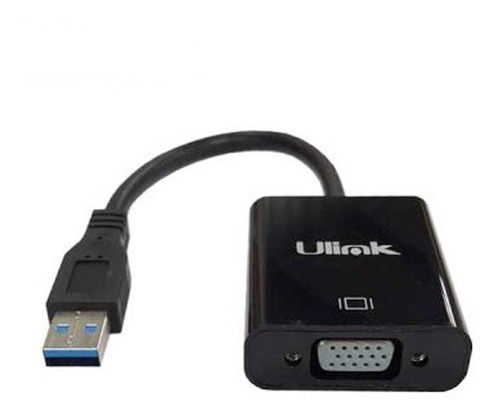 Adaptador Usb A Vga Ul-usbvga3 Ulink Negro