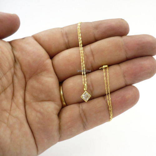 Cadena Oro Mujer Y Dije Con Piedra Colgante Especial Mamá Color Dorado