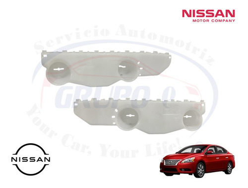 Kit 2 Guias Defensa Delantera Sentra 2013 Al 2014 Nissan