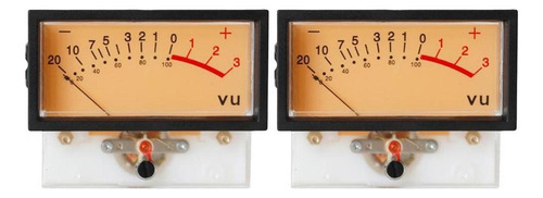 2x Precision Vu Meters Header Tn 73 Audio Vu