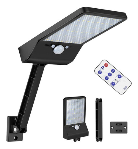  Luminaria Led Arandela Solar 48 Leds Con Sensor De