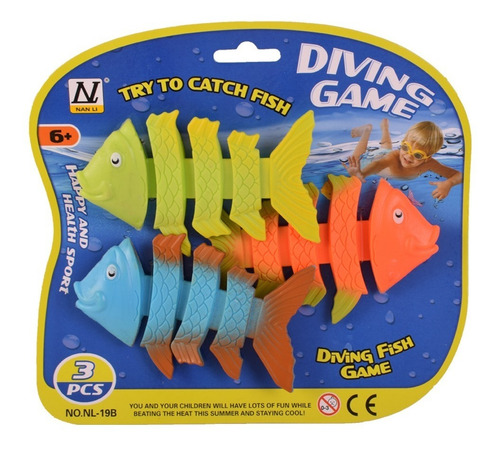 Imagen 1 de 4 de Juego Para Pileta Peces De Goma 10 Cm
