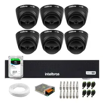 Comprar Kit 6 Câmeras Dome Vhd 1220 Black, Dvr 8 Canais, Hd 2tb Sky