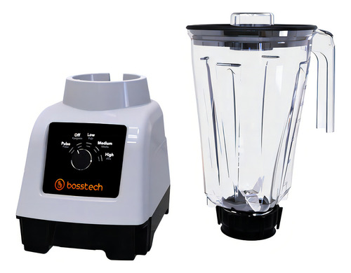 Licuadora Bosstech 550w Plástico 2l Perilla 3 Velocidades Color Gris
