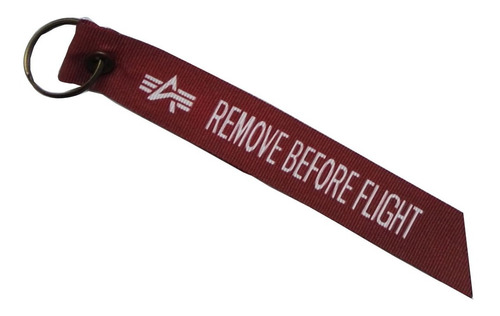 Llavero, Cinta Roja, Remove Before Flight Chaqueta Alpha