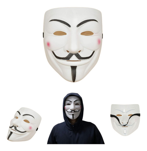 Mascara De Anonymous Halloween Para Disfraz O Cosplay Terror