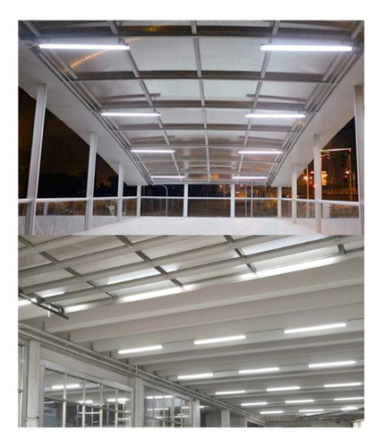 Kit Tubo Led T-8 1.20 Mts, 18 Watt, 6500k De Luz Fria