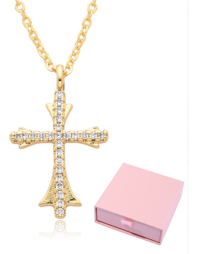 Cadena Dije De Cruz Joyeria Hombre Collares Mujer