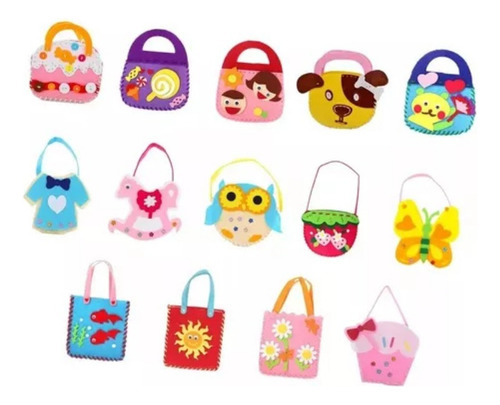 Bolsa De 14 Piezas, Bolsa Infantil No Tejida Hecha A Mano, S