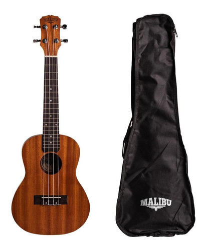 Ukulele Concert Malibu 23s Natural Fosco Com Bag