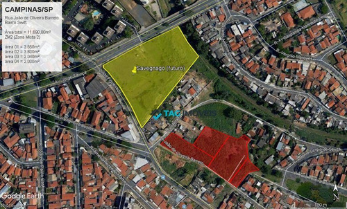 Imagem 1 de 1 de Área À Venda, 11690 M² Por R$ 2.500.000,00 - Vila Alberto Simões - Campinas/sp - Ar0042