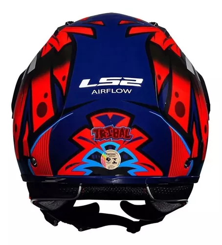 Capacete Aberto Ls2 Of562 Airflow Tribal Laranja Olho Azul