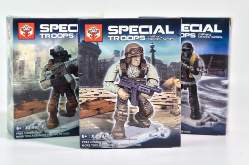 Soldados Combate Tropas Especiales 12 Modelos Bochatoys