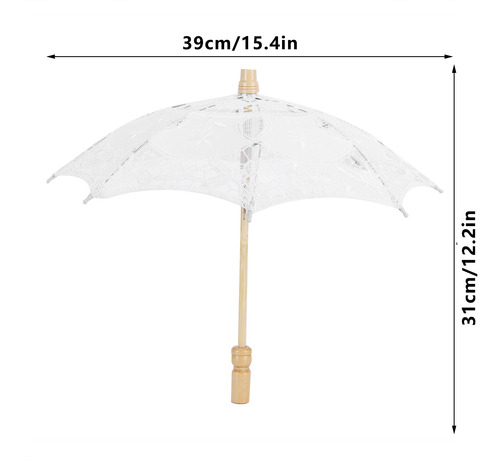 Guarda-chuva De Noiva, Guarda-sol De Casamento De Renda Para