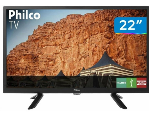 Tv 22 Philco Led Hd Controle Usb Digital