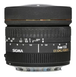 Sigma Lente 8mm F/3.5 Ex Dg Circular Fisheye P/nikon