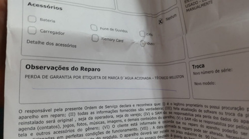 Moto G6play Defeito Entrou Água, Leia O Anuncio