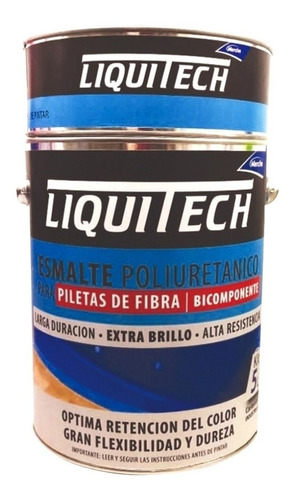 Esmalte Poliuretanico Piletas Fibra Liquitech 5 L Cuota