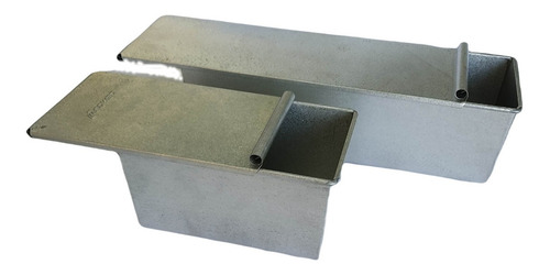 Paq Molde Pan De Caja Con Tapa Panque Barra Grande Uso Rudo