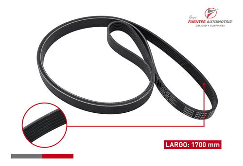 Correa Micro V Alternador Dodge Durango V6 3.6 2012 2013