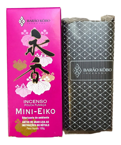 Incenso Japonês Tradicional Mini Eiko - Barão Kôbo Fragrância flor de ameixeira